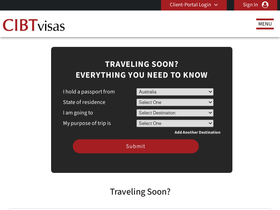 'cibtvisas.com.au' screenshot