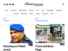 'postcourier.com.pg' screenshot