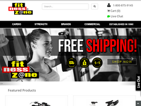 'fitnesszone.com' screenshot