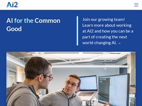 'allenai.org' screenshot