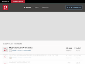 'omegaforums.net' screenshot