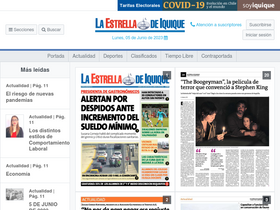 'estrellaiquique.cl' screenshot