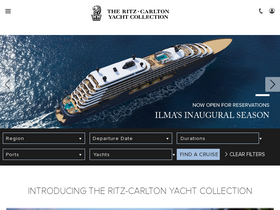 'ritzcarltonyachtcollection.com' screenshot