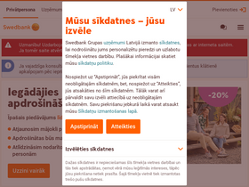 'swedbank.lv' screenshot