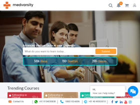 'medvarsity.com' screenshot