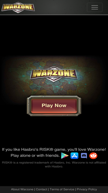 Warzone Classic Mobile App - Warzone - Better than Hasbro's RISK® game - Play  Online Free