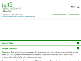 'taltz.com' screenshot