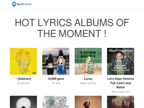 'spotlyrics.com' screenshot