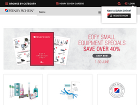 'henryschein.com.au' screenshot