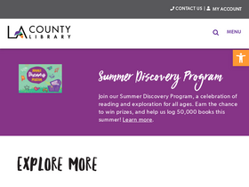 'lacountylibrary.org' screenshot
