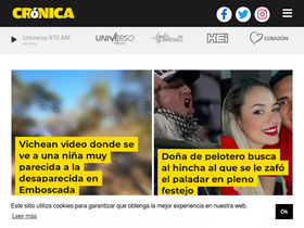 'cronica.com.py' screenshot