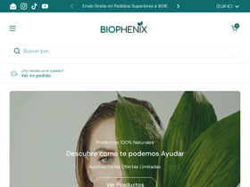 Biophénix homepage screenshot