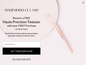 'mademoisellelash.com' screenshot