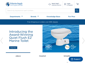 'fisheriessupply.com' screenshot