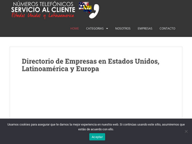 'numeroservicioalcliente.com' screenshot