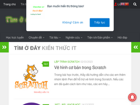'timoday.edu.vn' screenshot