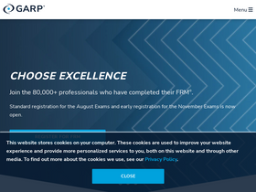 'garp.org' screenshot