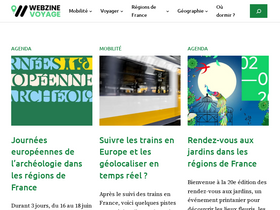 'webzine.voyage' screenshot