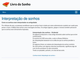'livrodosonho.com' screenshot