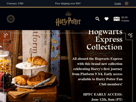 'harrypottershop.com' screenshot