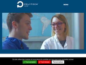 'polytech-lille.fr' screenshot