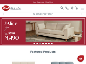 'plush.com.au' screenshot