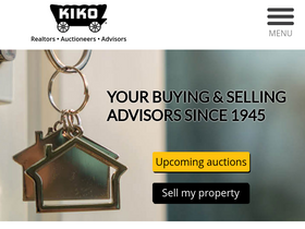 'kikoauctions.com' screenshot