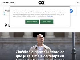 'gqmagazine.fr' screenshot