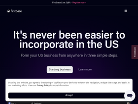 'firstbase.io' screenshot