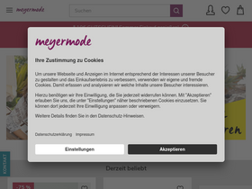 'meyer-mode.de' screenshot