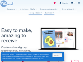 'ellacard.com' screenshot
