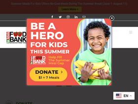 'safoodbank.org' screenshot