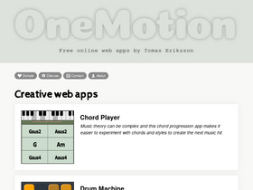 'onemotion.com' screenshot