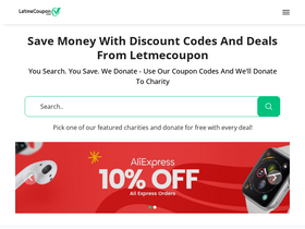 'letmecoupon.com' screenshot