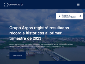 'grupoargos.com' screenshot