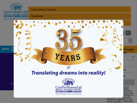 'canfinhomes.com' screenshot