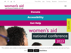 'womensaid.org.uk' screenshot