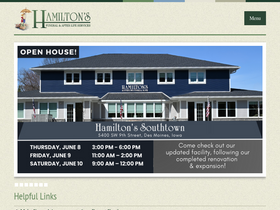 'hamiltonsfuneralhome.com' screenshot