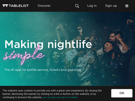 'tablelist.com' screenshot