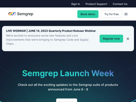'semgrep.dev' screenshot