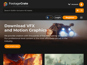 'footagecrate.com' screenshot