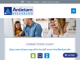 'antietambroadband.com' screenshot