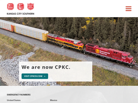 'kcsouthern.com' screenshot