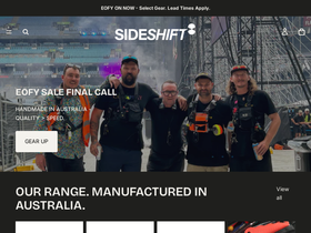 sideshiftgear.com homepage screenshot