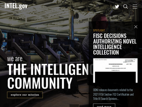 'intelligence.gov' screenshot