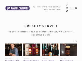 'alcoholprofessor.com' screenshot