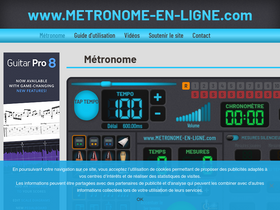 'metronome-en-ligne.com' screenshot