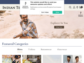 'indianterrain.com' screenshot