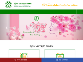 'bachmai.gov.vn' screenshot