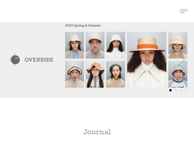 'overridehat.com' screenshot